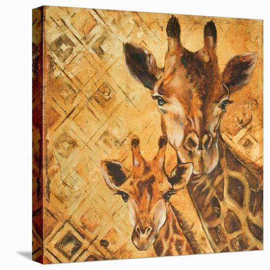 Safari Mother and Son I-Patricia Pinto-Stretched Canvas