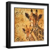 Safari Mother and Son I-Patricia Pinto-Framed Art Print