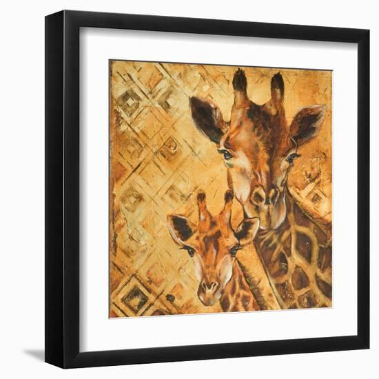 Safari Mother and Son I-Patricia Pinto-Framed Art Print