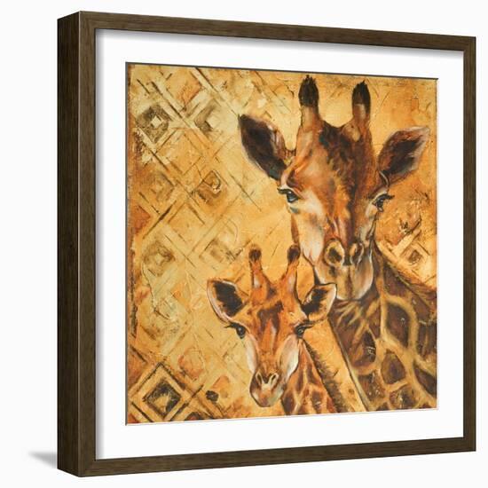 Safari Mother and Son I-Patricia Pinto-Framed Art Print