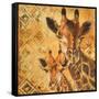 Safari Mother and Son I-Patricia Pinto-Framed Stretched Canvas