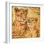 Safari Mother and Son II-Patricia Pinto-Framed Premium Giclee Print