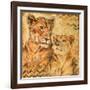 Safari Mother and Son II-Patricia Pinto-Framed Art Print