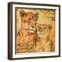 Safari Mother and Son II-Patricia Pinto-Framed Art Print