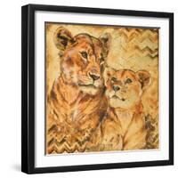 Safari Mother and Son II-Patricia Pinto-Framed Art Print