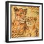 Safari Mother and Son II-Patricia Pinto-Framed Art Print