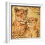 Safari Mother and Son II-Patricia Pinto-Framed Premium Giclee Print