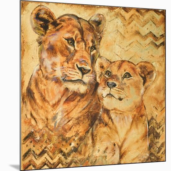 Safari Mother and Son II-Patricia Pinto-Mounted Art Print