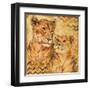 Safari Mother and Son II-Patricia Pinto-Framed Art Print