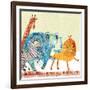 Safari Parade-Robbin Rawlings-Framed Art Print