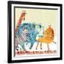 Safari Parade-Robbin Rawlings-Framed Art Print