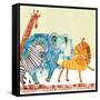 Safari Parade-Robbin Rawlings-Framed Stretched Canvas