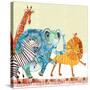 Safari Parade-Robbin Rawlings-Stretched Canvas