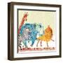 Safari Parade-Robbin Rawlings-Framed Art Print