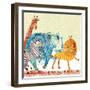 Safari Parade-Robbin Rawlings-Framed Premium Giclee Print