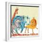 Safari Parade-Robbin Rawlings-Framed Premium Giclee Print