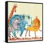 Safari Parade-Robbin Rawlings-Framed Stretched Canvas