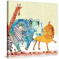 Safari Parade-Robbin Rawlings-Stretched Canvas