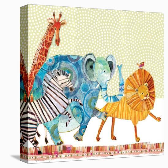 Safari Parade-Robbin Rawlings-Stretched Canvas