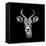 Safari Profile Collection - Antelope Portrait Black Edition III-Philippe Hugonnard-Framed Stretched Canvas