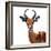 Safari Profile Collection - Antelope White Edition VI-Philippe Hugonnard-Framed Photographic Print