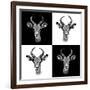 Safari Profile Collection - Antepoles Portraits II-Philippe Hugonnard-Framed Photographic Print