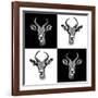 Safari Profile Collection - Antepoles Portraits II-Philippe Hugonnard-Framed Photographic Print