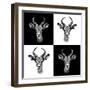 Safari Profile Collection - Antepoles Portraits II-Philippe Hugonnard-Framed Photographic Print