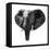 Safari Profile Collection - Elephant Portrait White Edition-Philippe Hugonnard-Framed Stretched Canvas