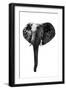 Safari Profile Collection - Elephant White Edition-Philippe Hugonnard-Framed Photographic Print