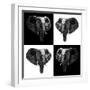 Safari Profile Collection - Elephants II-Philippe Hugonnard-Framed Photographic Print