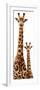 Safari Profile Collection - Giraffe and Baby White Edition III-Philippe Hugonnard-Framed Photographic Print