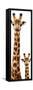 Safari Profile Collection - Giraffe and Baby White Edition V-Philippe Hugonnard-Framed Stretched Canvas