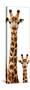 Safari Profile Collection - Giraffe and Baby White Edition V-Philippe Hugonnard-Stretched Canvas