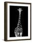 Safari Profile Collection - Giraffe Black Edition II-Philippe Hugonnard-Framed Photographic Print