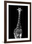 Safari Profile Collection - Giraffe Black Edition II-Philippe Hugonnard-Framed Photographic Print