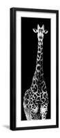 Safari Profile Collection - Giraffe Black Edition IV-Philippe Hugonnard-Framed Photographic Print