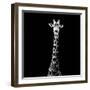 Safari Profile Collection - Giraffe Black Edition VI-Philippe Hugonnard-Framed Photographic Print