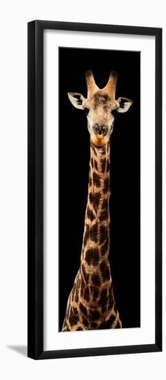 Safari Profile Collection - Giraffe Black Edition XI-Philippe Hugonnard-Framed Photographic Print