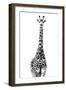 Safari Profile Collection - Giraffe White Edition II-Philippe Hugonnard-Framed Photographic Print