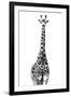 Safari Profile Collection - Giraffe White Edition II-Philippe Hugonnard-Framed Photographic Print