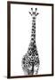 Safari Profile Collection - Giraffe White Edition II-Philippe Hugonnard-Framed Photographic Print