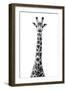 Safari Profile Collection - Giraffe White Edition VIII-Philippe Hugonnard-Framed Photographic Print