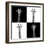 Safari Profile Collection - Giraffes II-Philippe Hugonnard-Framed Premium Photographic Print