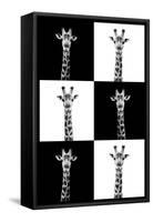 Safari Profile Collection - Giraffes-Philippe Hugonnard-Framed Stretched Canvas