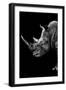 Safari Profile Collection - Rhino Black Edition IV-Philippe Hugonnard-Framed Photographic Print