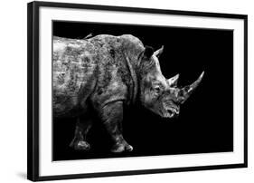 Safari Profile Collection - Rhino Black Edition-Philippe Hugonnard-Framed Photographic Print