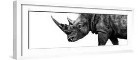 Safari Profile Collection - Rhino White Edition III-Philippe Hugonnard-Framed Photographic Print