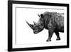 Safari Profile Collection - Rhino White Edition-Philippe Hugonnard-Framed Photographic Print