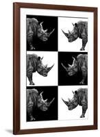 Safari Profile Collection - Rhinos-Philippe Hugonnard-Framed Photographic Print